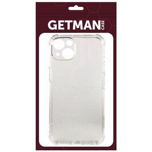 Силиконовый прозрачный чехол накладка TPU WXD Getman для iPhone 13 Transparent/Прозрачный