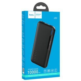 Зовнішній акумулятор PowerBank Hoco J82 Easylinkr 10000mAh Black, Чорний