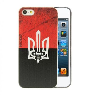 Накладка UkrCase для iPhone 5 Ukraine прапор УПА с гербом