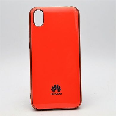 Чехол глянцевый с логотипом Glossy Silicon Case для Huawei Y5 2019 Orange