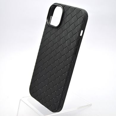 Чехол накладка TPU Weaving для iPhone 14 Plus (Max) Черный