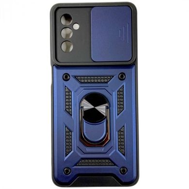 Чехол противоударный Armor Case CamShield с кольцом для Samsung M526 Galaxy M52 Синий