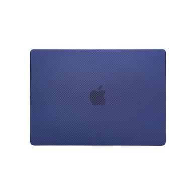 Чохол накладка Carbon Fiber Case для Apple Macbook Air 13.6" M2 A2681 Синій