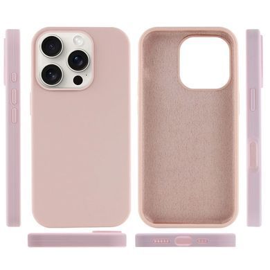 Чехол накладка Silicon Case Full Cover для Apple iPhone 16 Pro Max Pink Sand