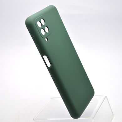 Чехол накладка Silicon Case Full Camera для Samsung A125/M125 Galaxy A12/Galaxy M12 Dark Green