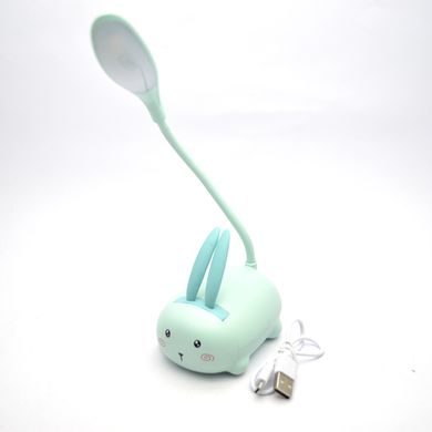 Дитяча настільна лампа 2191A Kids Design Rabbit 400mHa Mint/Бірюзова