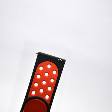 Ремінець до Xiaomi Amazfit Bip/Samsung 22mm Nike Design Black Red/Чорний з червоний