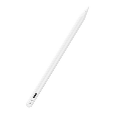 Стилус Hoco GM112 Intelligent anti-lost active capacitive pen with digital display for iPad White