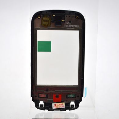 Сенсор (тачскрин) Nokia C2-03/C2-02/C2-06 фиолетовый с рамкой и динамиком Original 100%