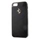 Чехол накладка Ferrari Carbon cover case for iPhone 5/5S with black frame, Black [FECBGUHCP5BL]