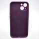 Силіконовий чохол накладка Silicon Case Full Camera для iPhone 15 Plus Purple