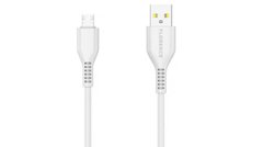 Дата кабель USB Florence Wizer microUSB 1m 2.4A White (FL-2111-WM) для зарядки і передачі даних