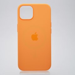 Чехол накладка Silicone Case Full Cover с MagSafe Splash Screen для iPhone 13 Marigold