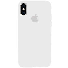 Чехол накладка Silicon Case Full Cover для iPhone Xs Max Белый