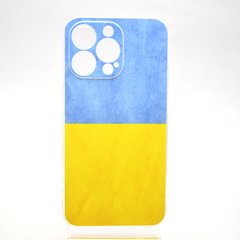 Чехол с патриотическим принтом TPU Print Ukrainian Flag для iPhone 13
