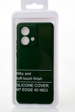 Чехол накладка Silicon Case Full Camera для Moto Edge 40 Neo Dark Green/Темно-зеленый