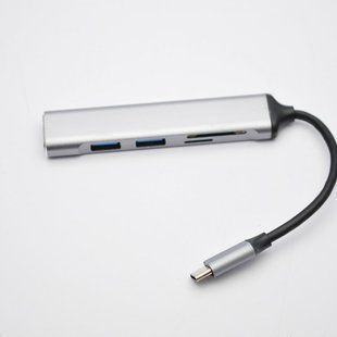 Юсб хаб HUB USB Type-C USB 3.0 SD/TF Card 5 in 1