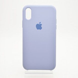 Чехол накладка Silicon Case для iPhone XR 6.1" Lavendert Grey