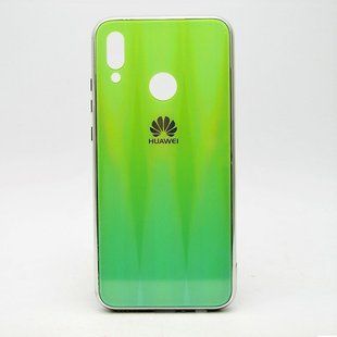 Чехол градиент хамелеон Silicon Crystal for Huawei P Smart 2019 / Honor 10 Lite Green-Blue
