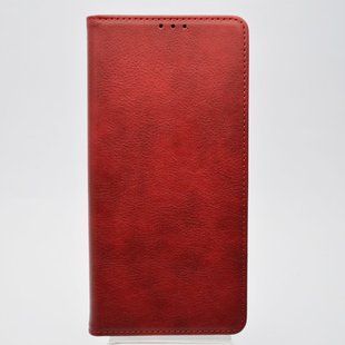 Чохол книжка Leather Fold для Xiaomi Redmi 10 Wine Red