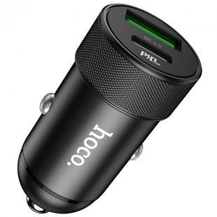 Автозарядка Hoco Z32 Speed UP Single port QC3.0 Black