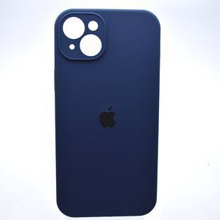 Силиконовый чехол накладка Silicon Case Full Camera для iPhone 15 Deep Sea Blue