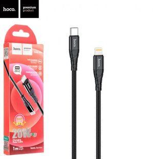 Кабель Hoco DU02 Max PD Type-C to lightning 1m Черный