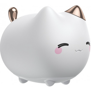 Ночной светильник (ночник) в виде кота Baseus Cute Series kitty silicone night light White DGAM-A02