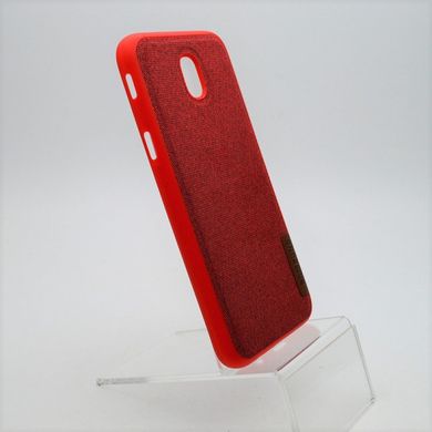 Тканевый чехол Label Case Textile для Samsung J530 Galaxy J5 (2017) Red