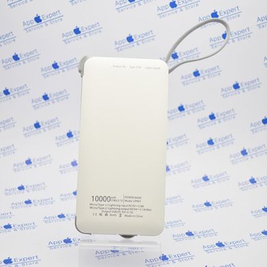 Зовнішній акумулятор PowerBank Veron VR961 10000 mAh White