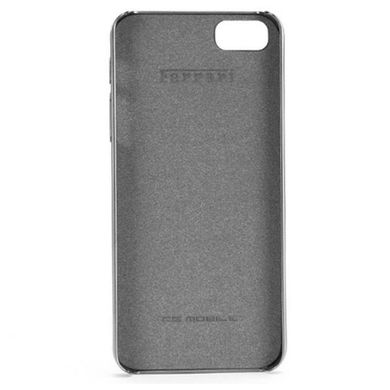 Чохол накладка Ferrari Carbon cover case for iPhone 5/5S with silver frame, White [FECBSIHCP5WL]