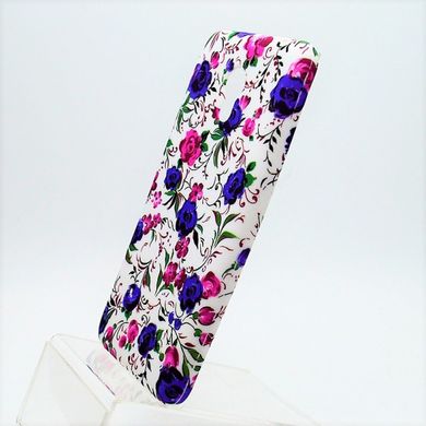 Чохол з квітами Fashion Flowers Case Meizu M3 White-Blue