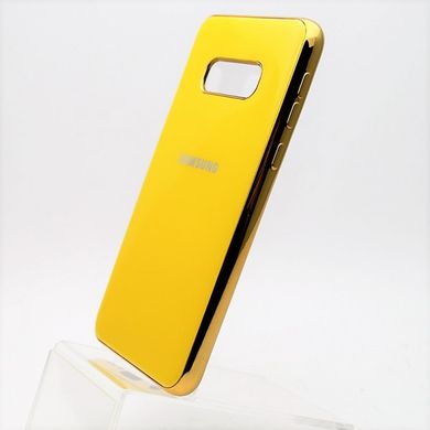 Чехол глянцевый с логотипом Glossy Silicon Case для Samsung G970 Galaxy S10e Yellow