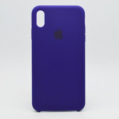 Чехол накладка Silicon Case для iPhone XS Max 6.5" Violet (34) (C)