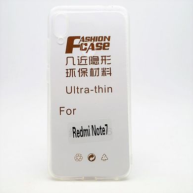 Ультратонкий силиконовый чехол Ultra Thin 0.3 cm для Xiaomi Redmi Note 7 Прозрачный