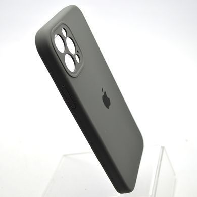 Силіконовий чохол накладка Silicon Case Full Camera для iPhone 12 Pro Max Charcoal Gray Black