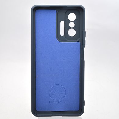 Чехол накладка Silicone case Full Camera Lakshmi для Xiaomi 11T/11T Pro Midnight Blue/Темно-синий