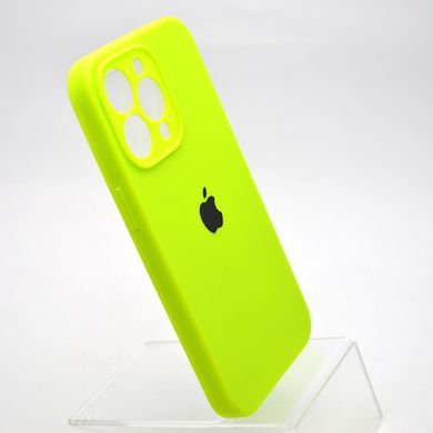 Чехол накладка Silicon Case Full camera для iPhone 13 Pro Party green/Салатовый