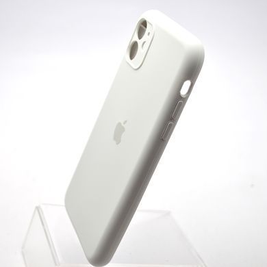 Силиконовый чехол накладка Silicon case Full Camera для iPhone 11 White