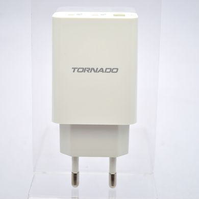 Мережевий зарядний пристрій Tornado TD-18 1USB+Type-c PD20W+QC3.0 White