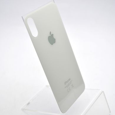 Задняя крышка iPhone X Silver (с большим отверстием под камеру)