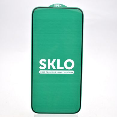 Защитное стекло SKLO 5D для iPhone 14 Pro Max/15 Plus Black (тех.пак.)