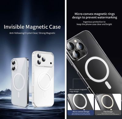 Чохол накладка WiWu Invisible Pro Case With MagSafe YXK-207 для iPhone 17 Pro Transparent
