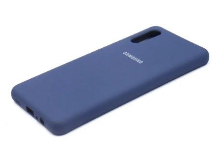 Чехол накладка Full Silicon Cover для Samsung A022 Galaxy A02 Navy Blue