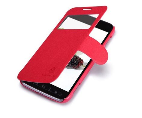 Чехол книжка Nillkin Fresh Series Samsung i8580 Red