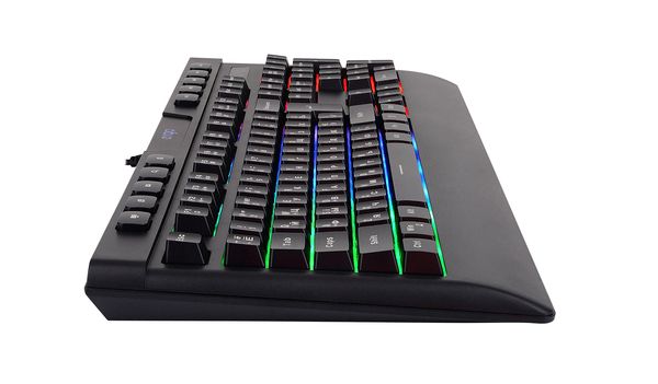 Клавіатура дротова з RGB підсвіткою ігрова ERGO KB-510 (Black), Чорний