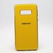 Чехол глянцевый с логотипом Glossy Silicon Case для Samsung G970 Galaxy S10e Yellow