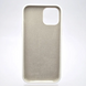 Чехол накладка Silicone Case Full Cover для iPhone 12/iPhone 12 Pro Белый