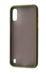 Чохол з напівпрозорою задньою кришкою Matte Color Case TPU для Samsung Galaxy A01 (A015F) Mint gum