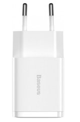 Мережевий зарядний пристрій Baseus Compact Charger 2USB 10.5W White CCXJ010202